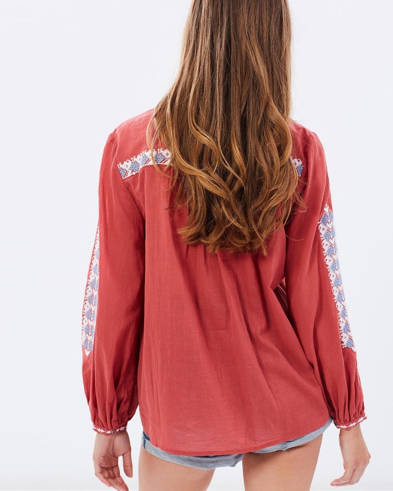 JAG Freedom Embroidered Blouse