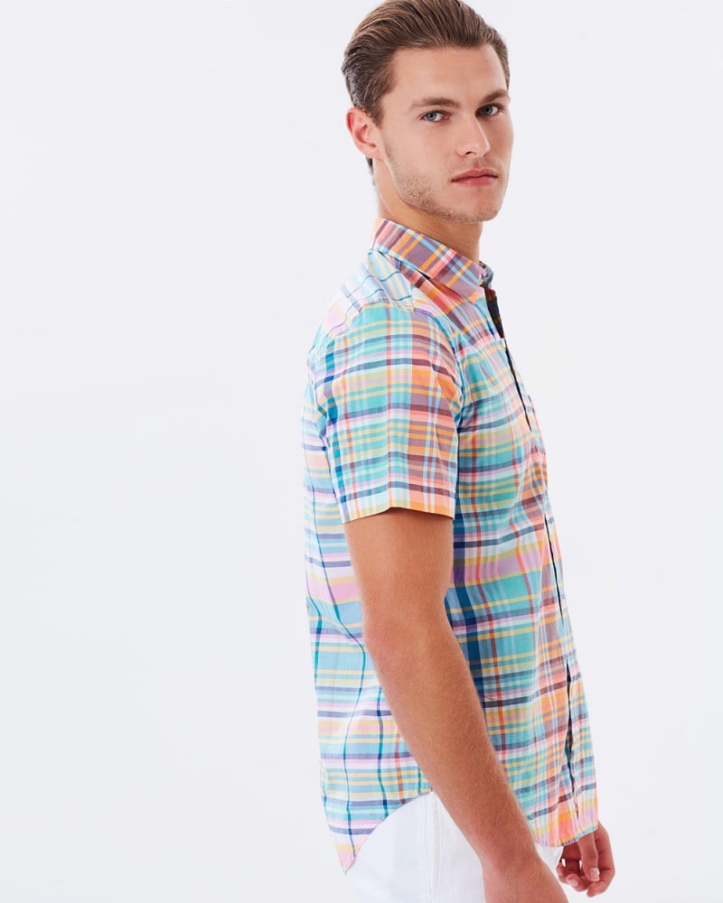 Lacoste SS Plaid Shirt