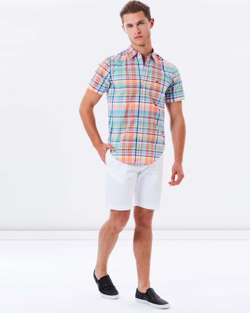 Lacoste SS Plaid Shirt